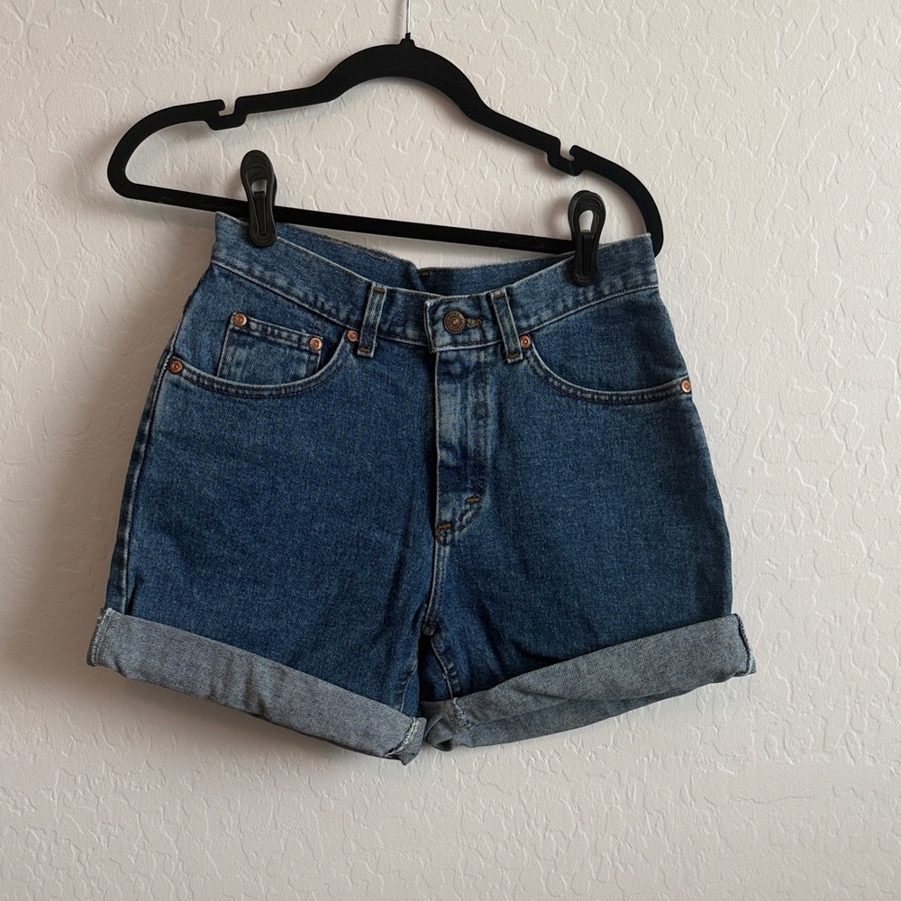 Vintage 1990s Lee Cuffed Jean Shorts Size 9 Medium